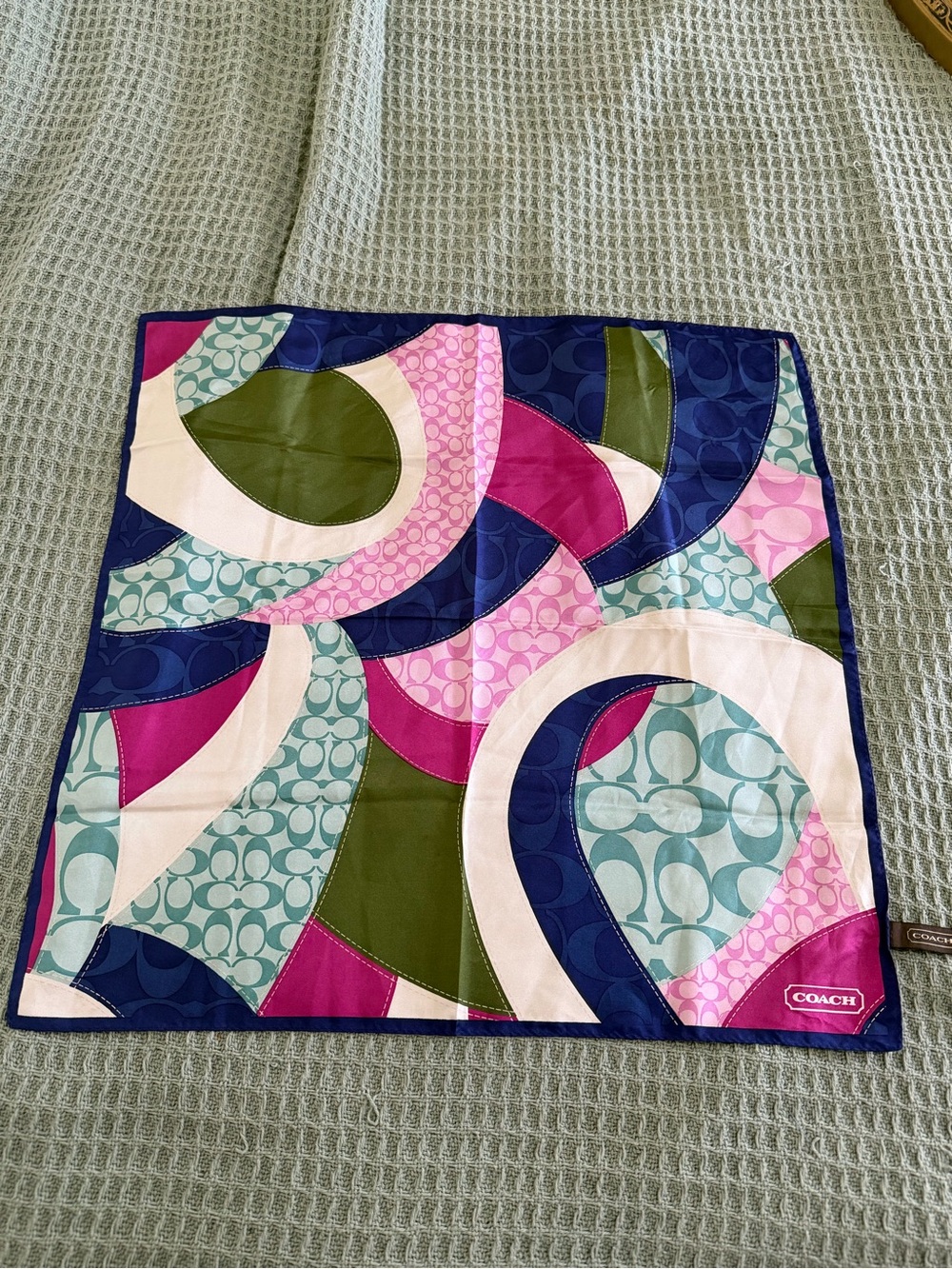 Coach Y2K silk scarf